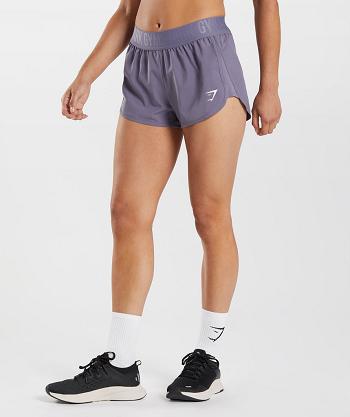 Dámské Šortky Gymshark Tréninková Loose Fit Fialové | CZ 3938NWY